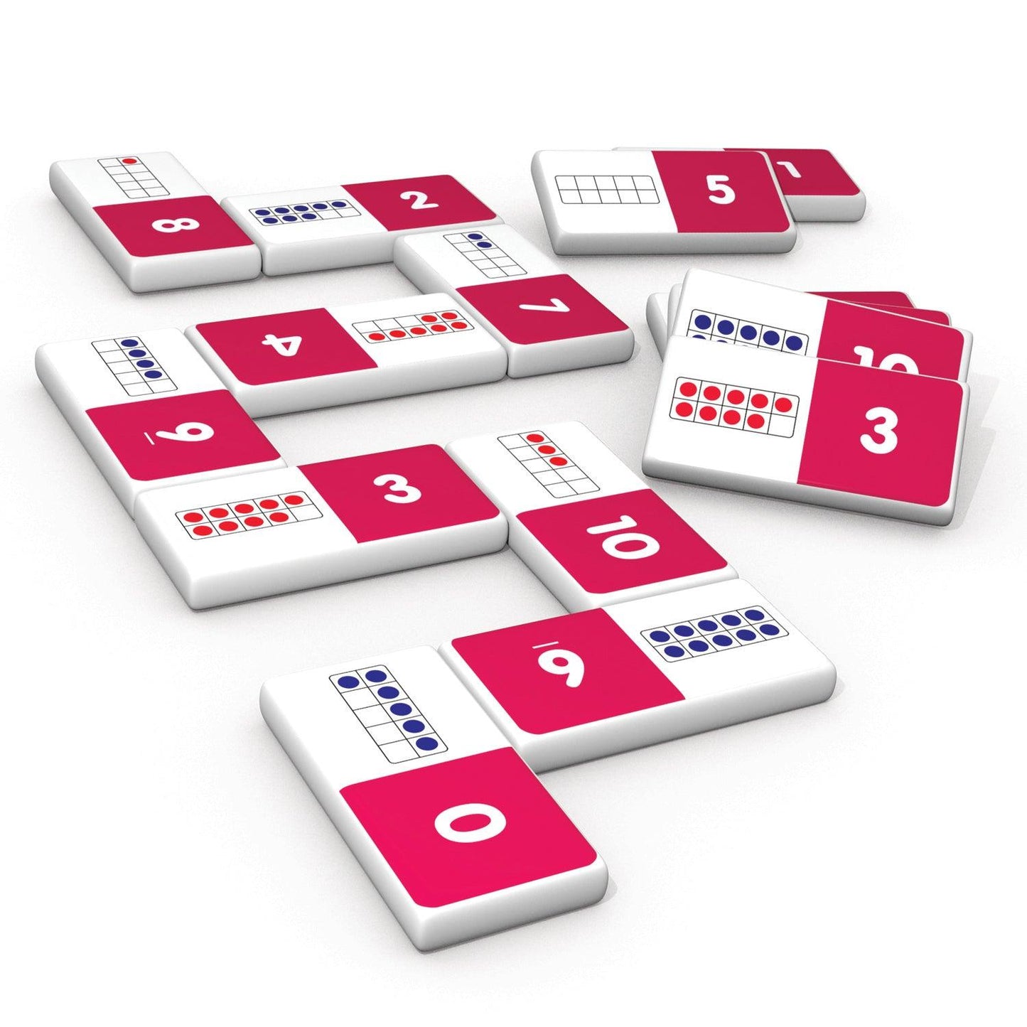 Ten Frames Dominoes, 2 Sets - Loomini