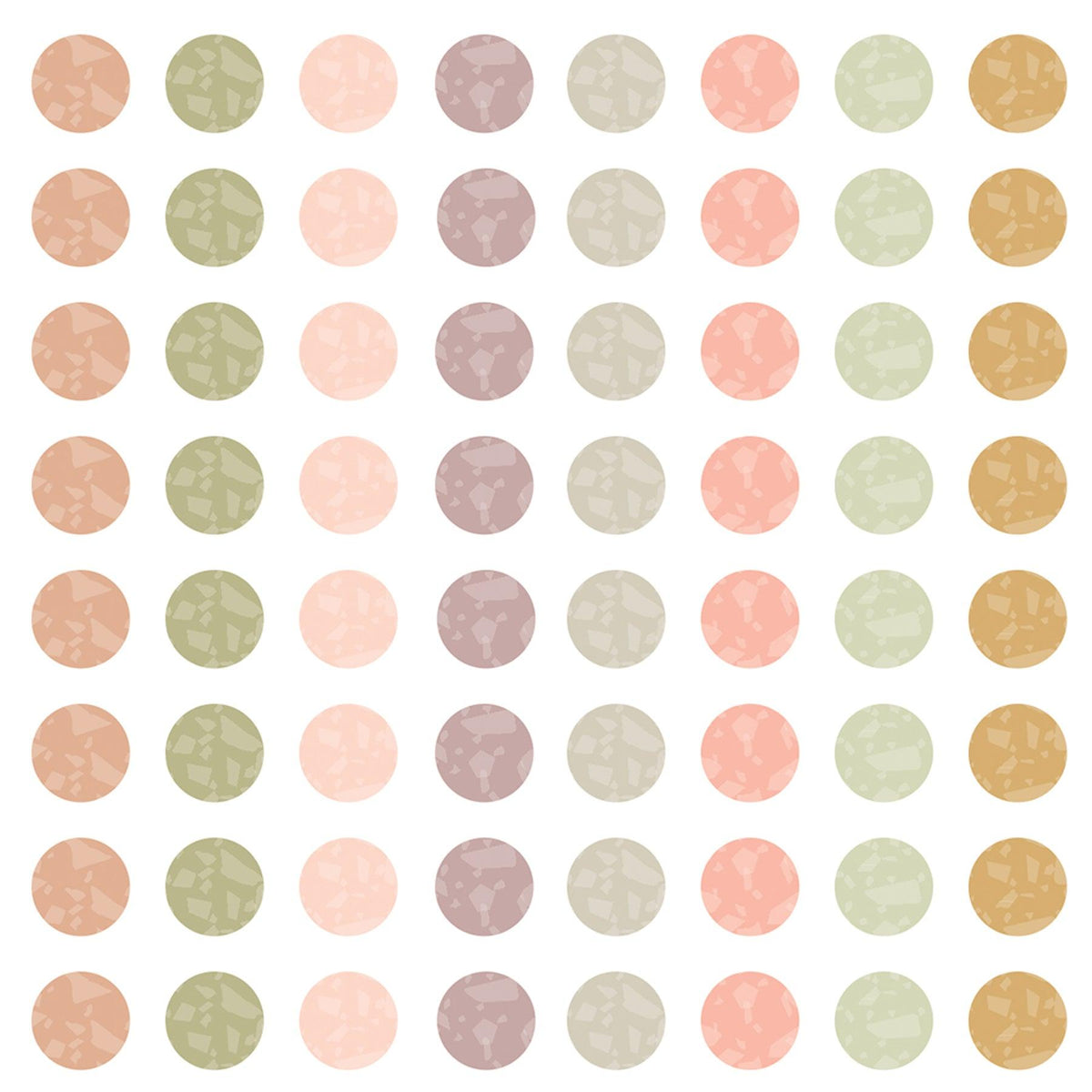 Terrazzo Tones Circles Mini Stickers Valu-Pak, 1144 Per Pack, 6 Packs - Loomini