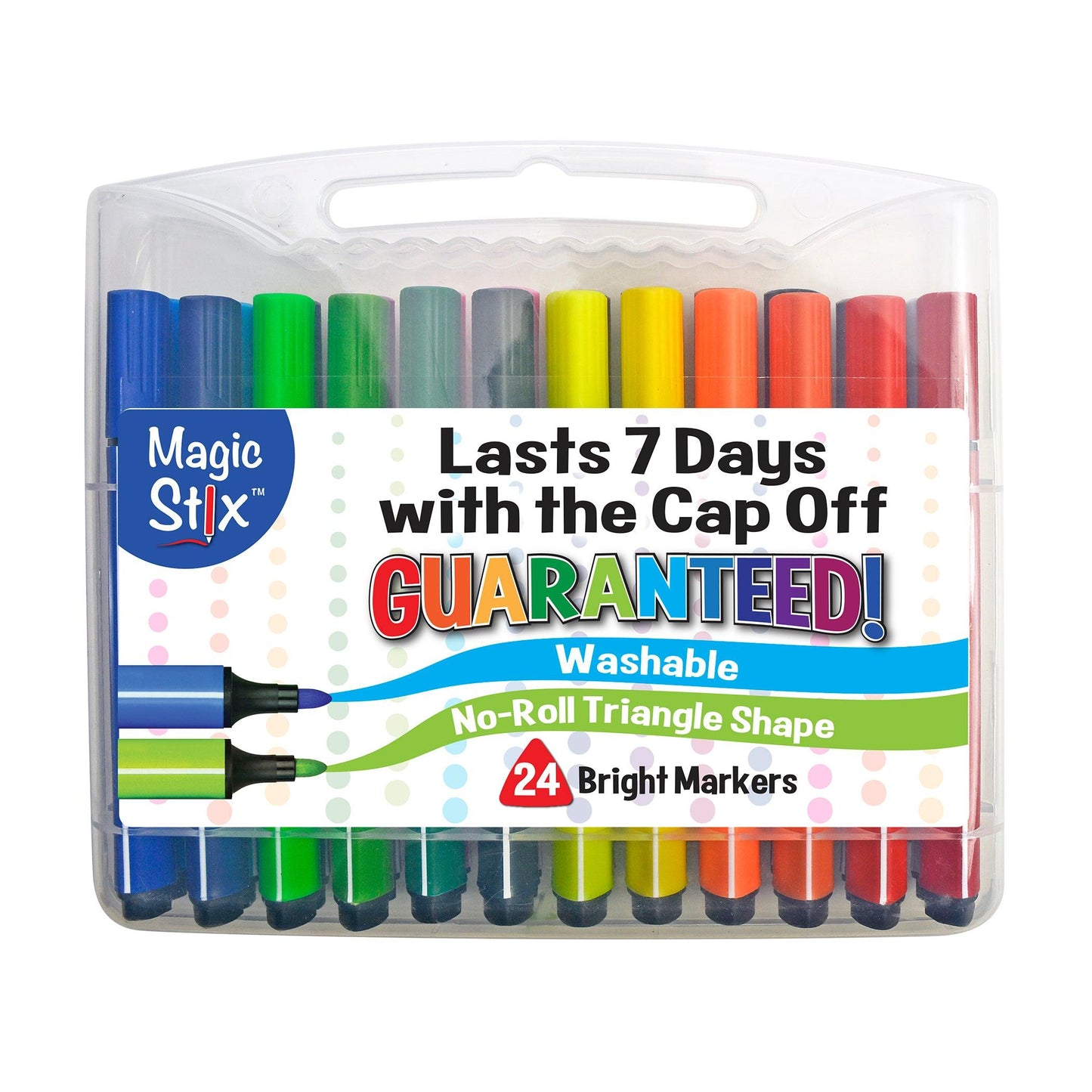 Triangular Markers, 24 Per Pack, 2 Packs - Loomini