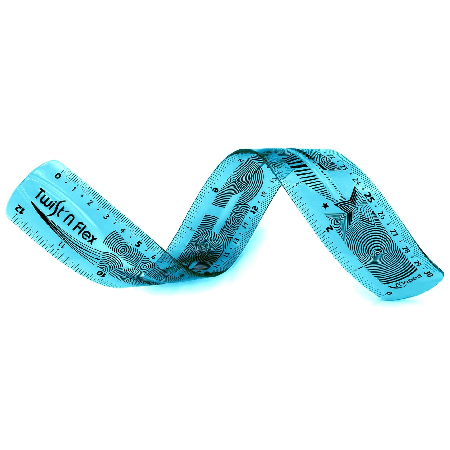 Twist'n Flex Ruler, 12" / 30cm, Pack of 20 - Loomini
