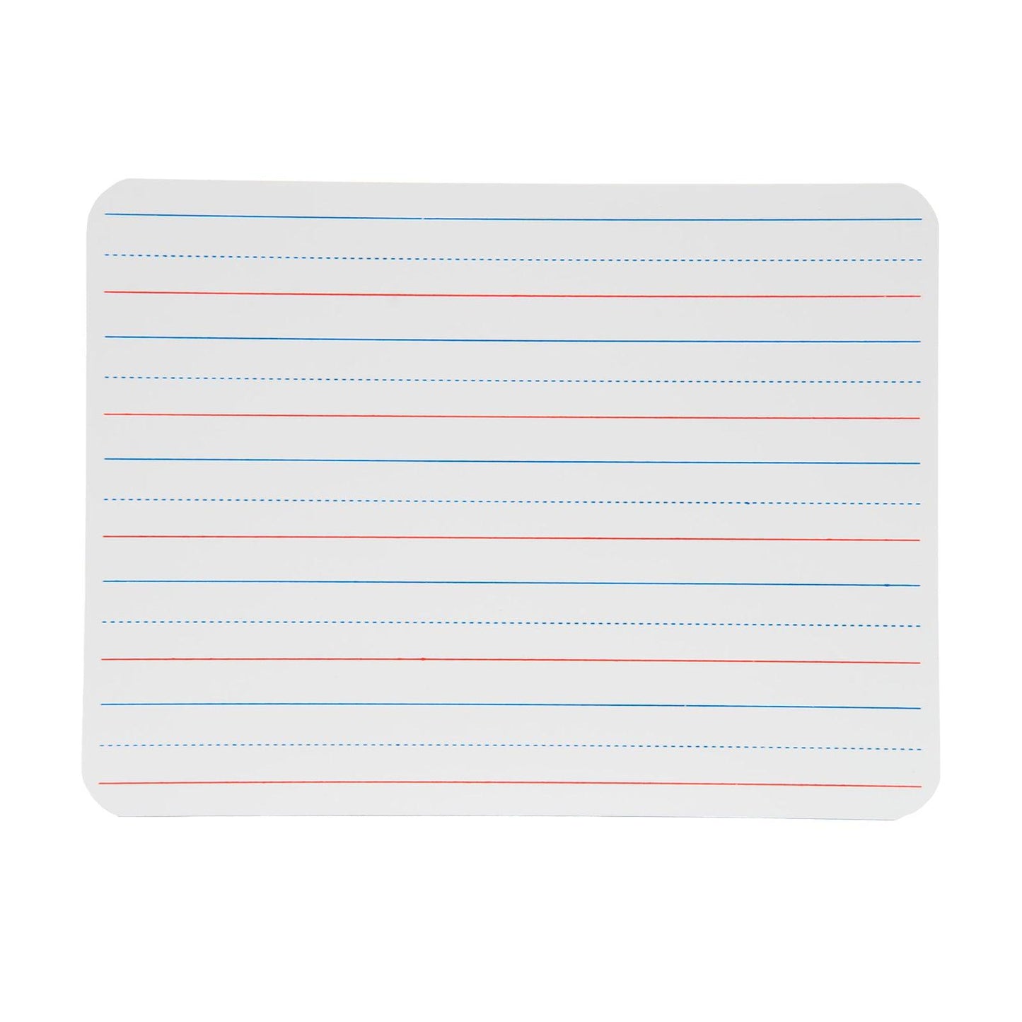 Two-Sided Dry Erase Board, Plain/Ruled, 9" x 12", Pack of 4 - Loomini