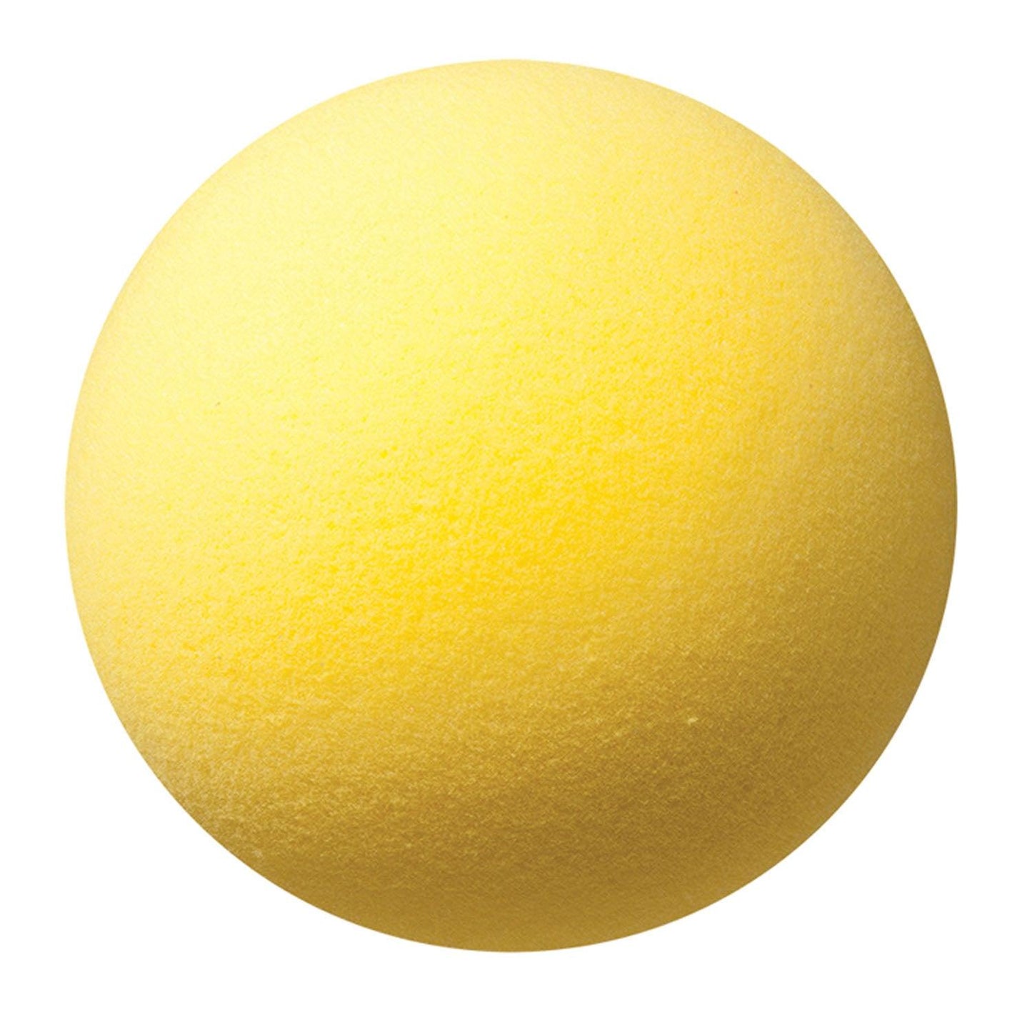 Uncoated Regular Density Foam Ball, 7", Yellow, Pack of 3 - Loomini