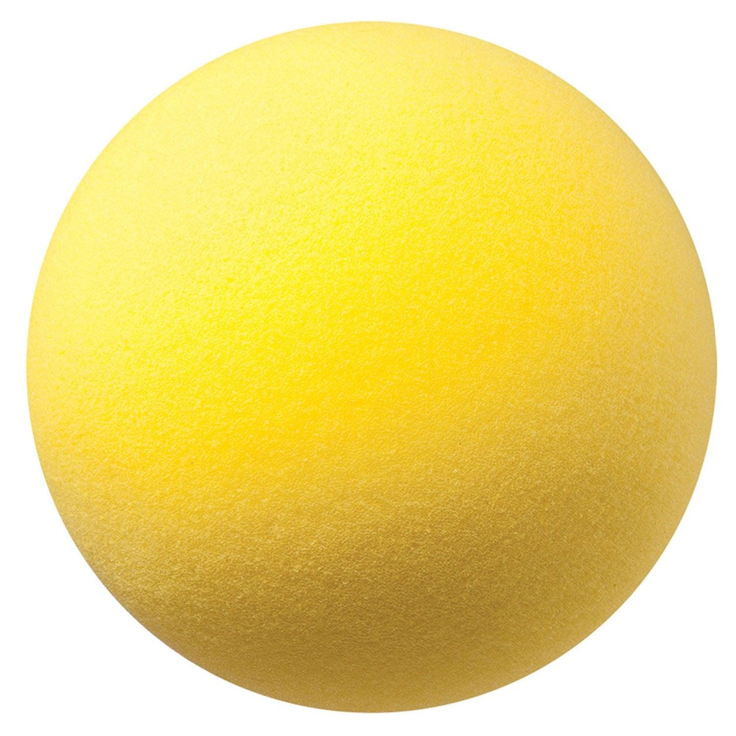 Uncoated Regular Density Foam Ball, 8-1/2", Yellow, Pack of 2 - Loomini