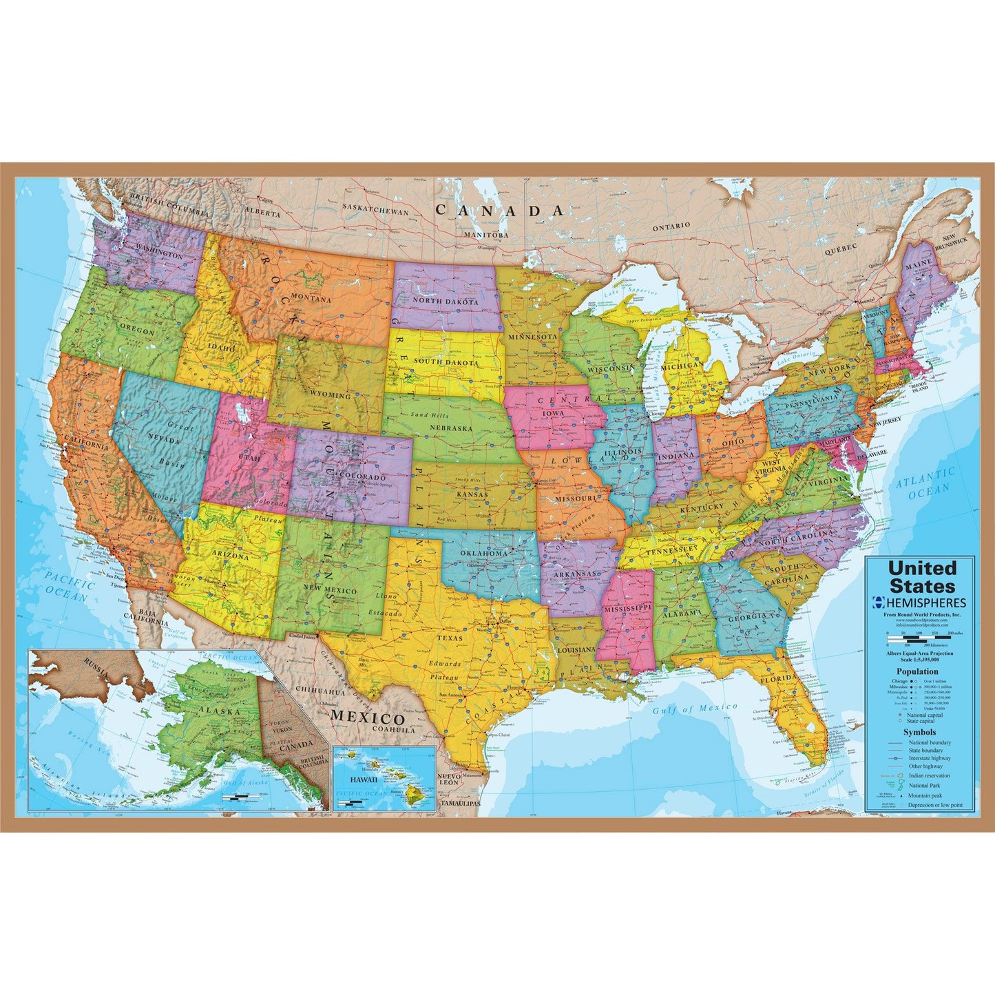 USA Puzzle, 24" Height, 36" Width, 500 Pieces - Loomini