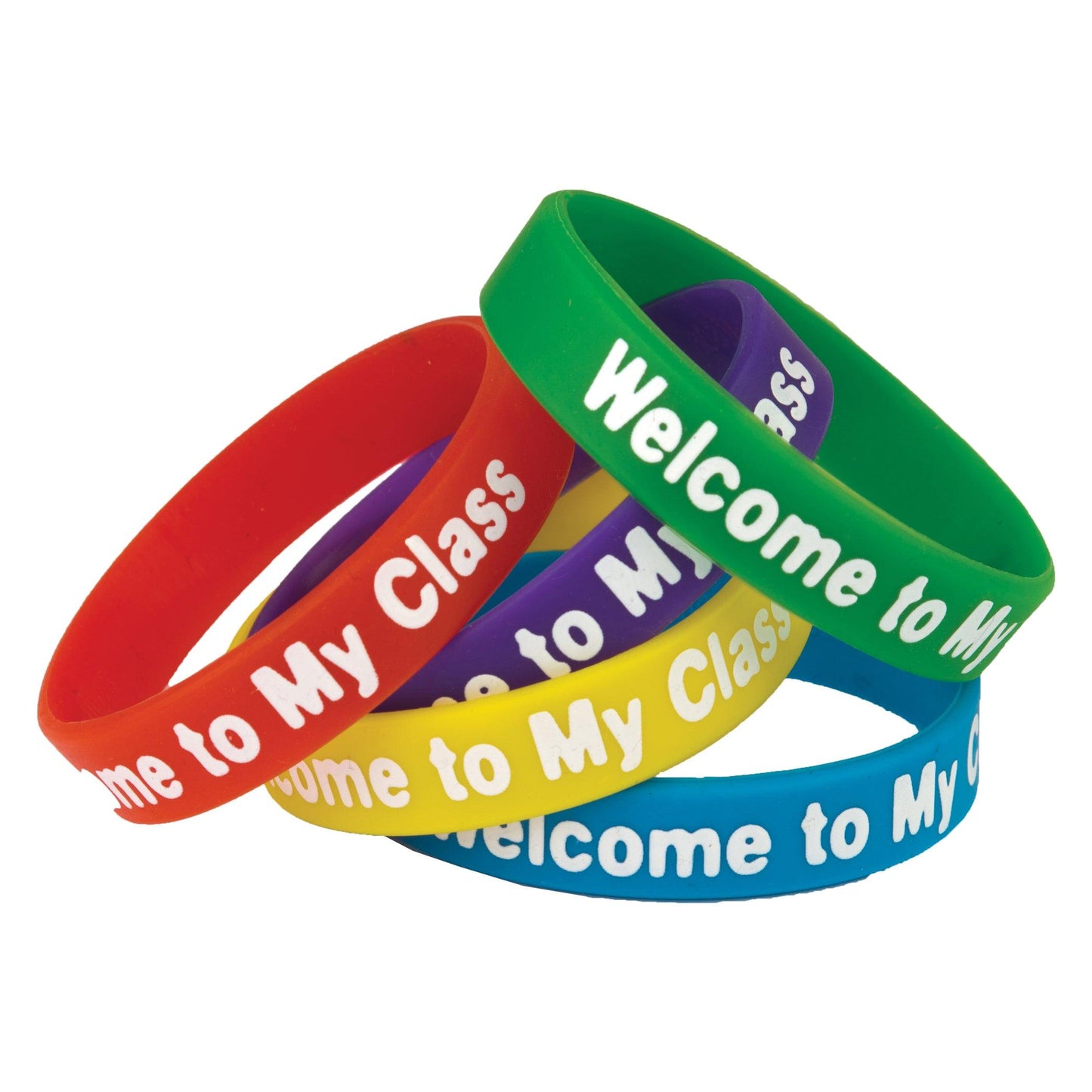 Welcome to My Class Wristbands, 10 Per Pack, 6 Packs - Loomini