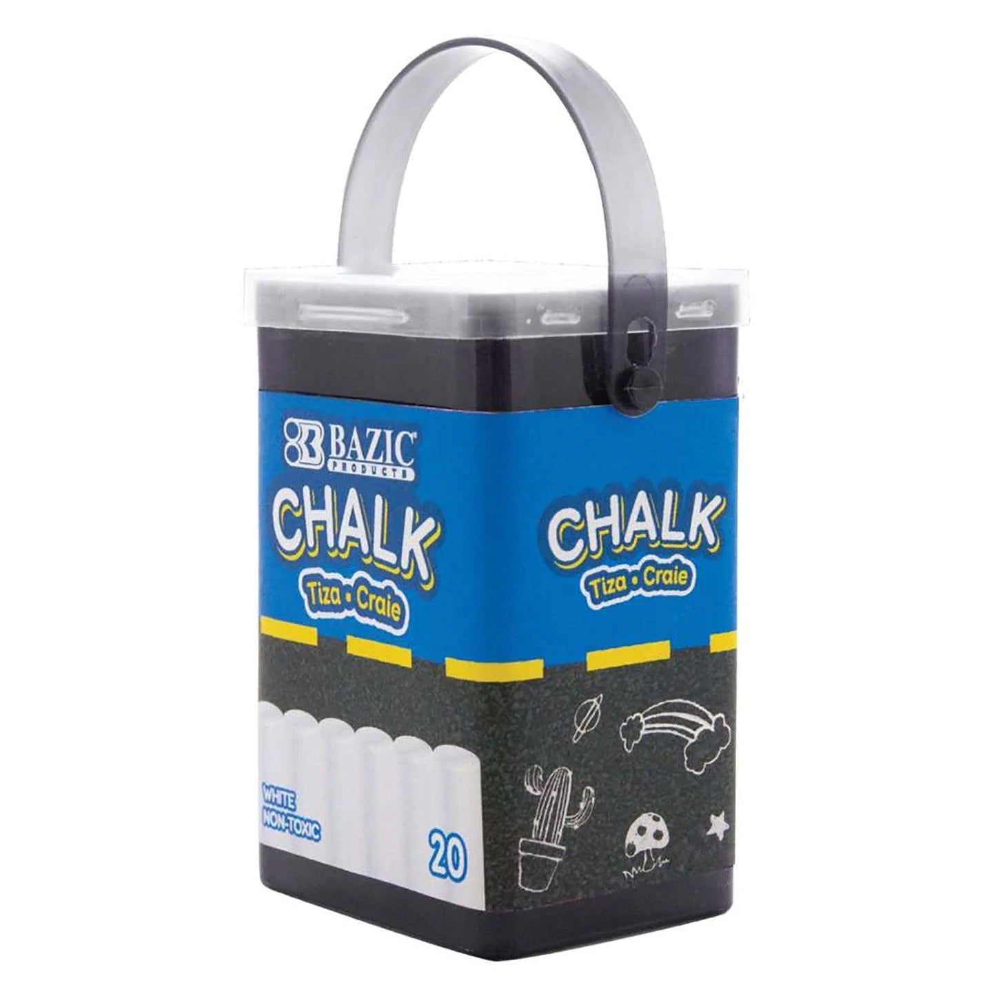 White Chalk, 20 Per Bucket, 24 Buckets - Loomini