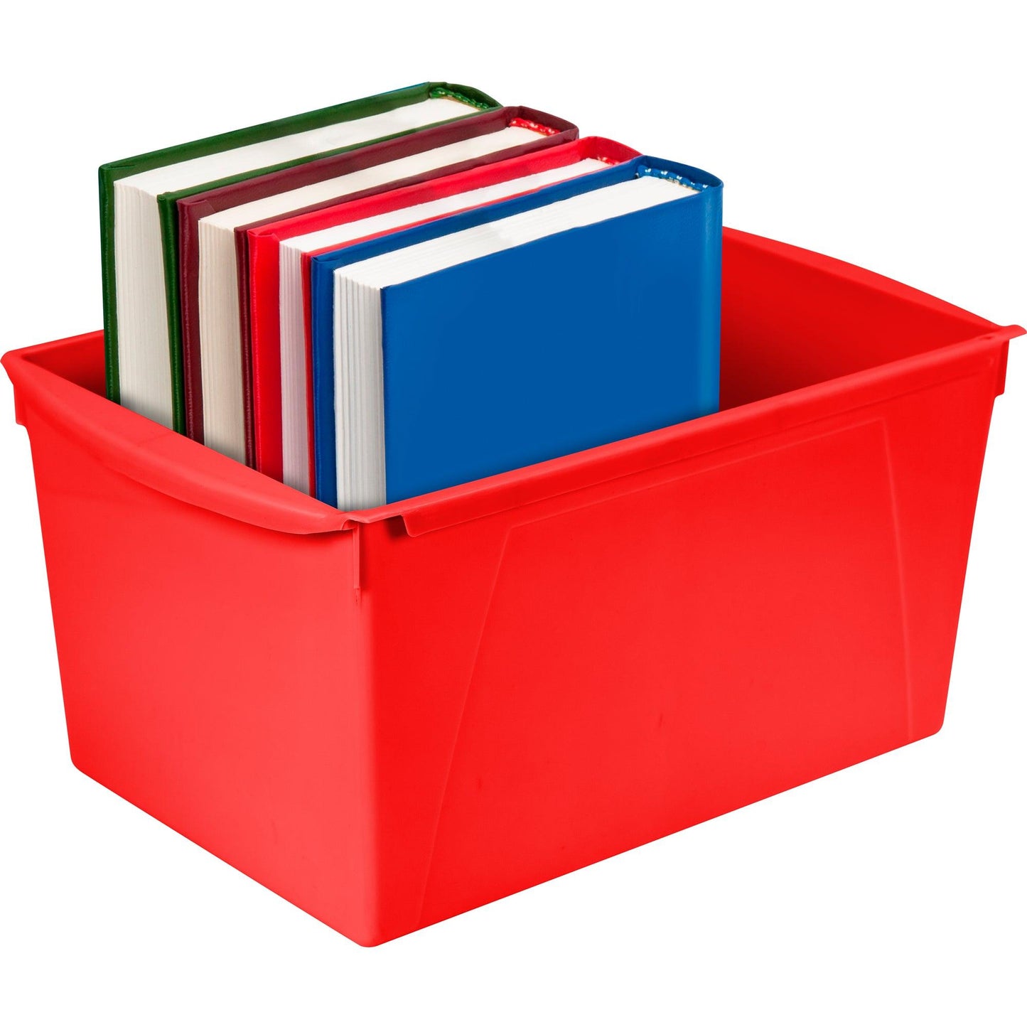 Wide Book Bin, Assorted Color, Set of 6 - Loomini