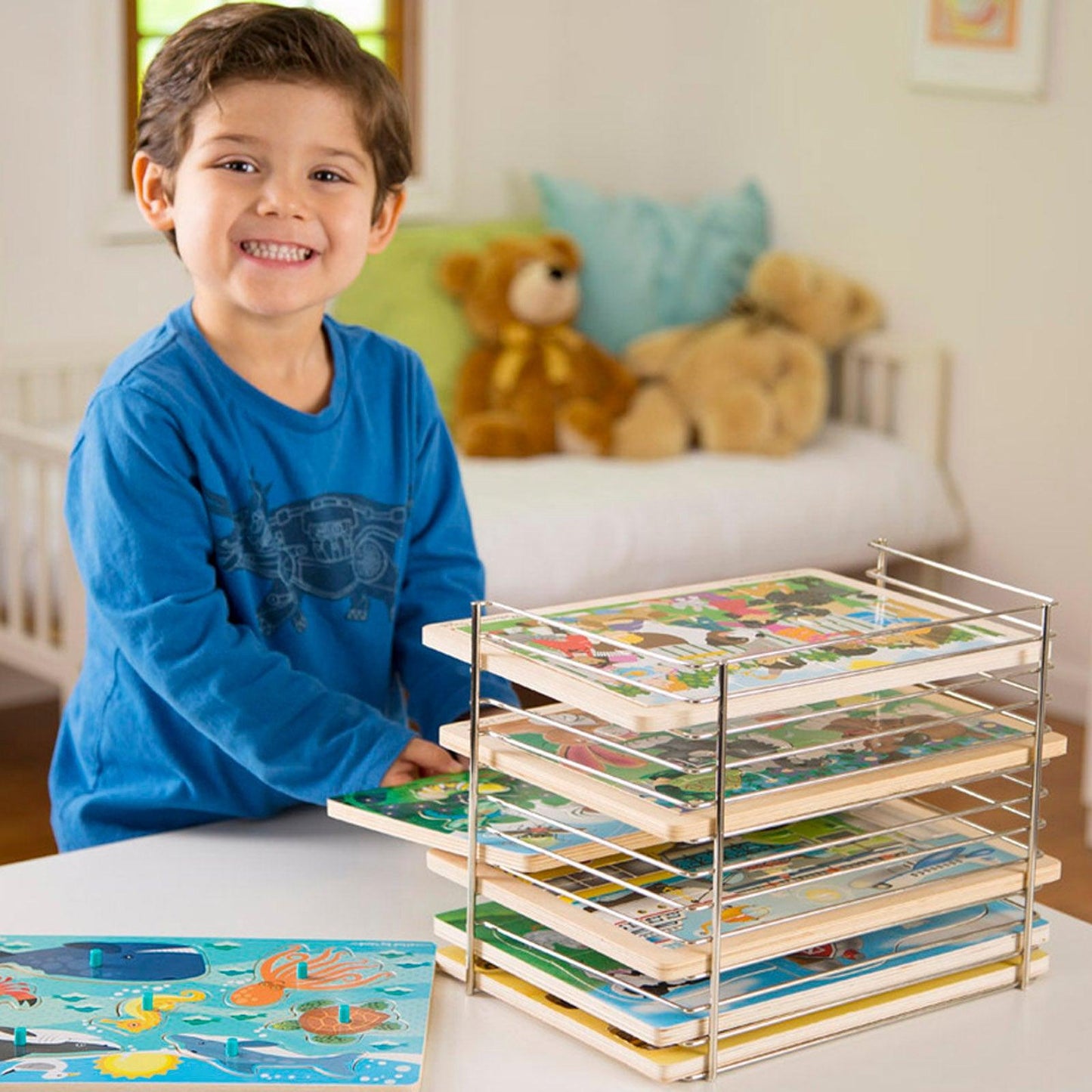 Wire Puzzle-Storage Rack - Loomini