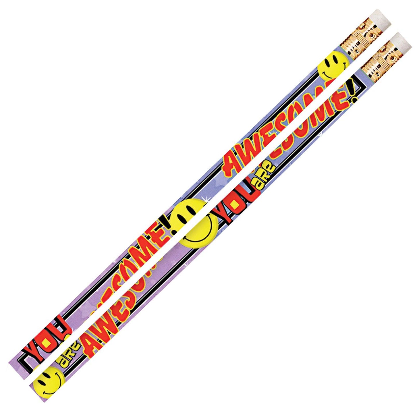 You Are Awesome Motivational Pencils, 12 Per Pack, 12 Packs - Loomini