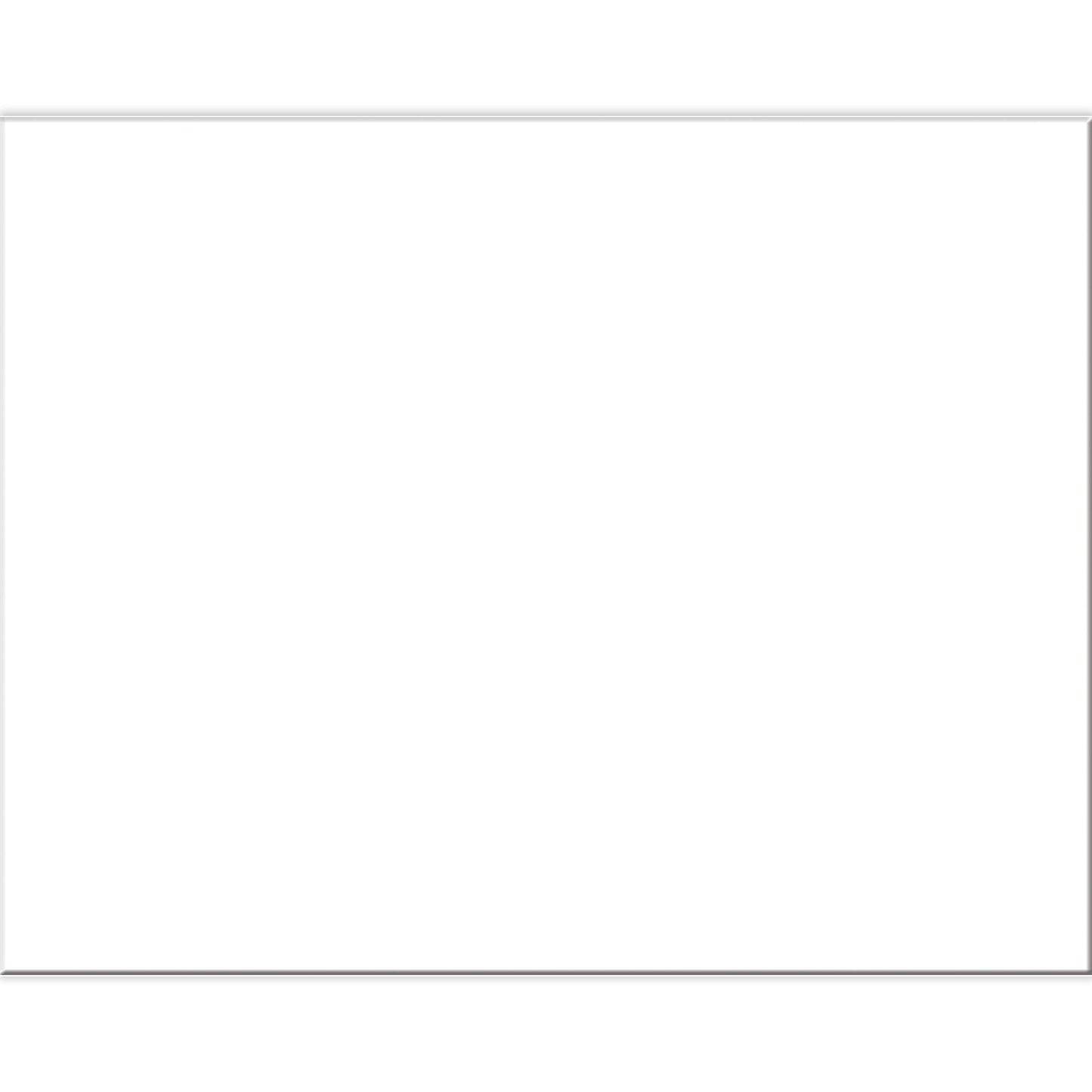 4-Ply Railroad Board, White, 22" x 28", 100 Sheets - Loomini