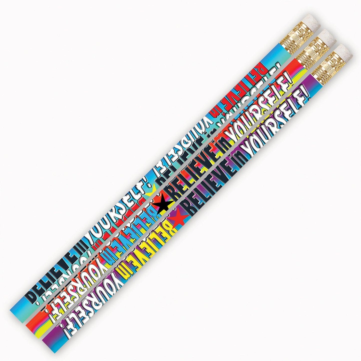 Believe In Yourself Motivational Pencil, Pack of 144 - Loomini