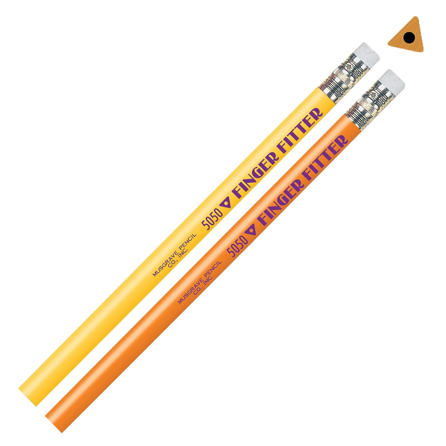 Finger Fitter Pencils with Eraser, 12 Per Pack, 3 Packs - Loomini