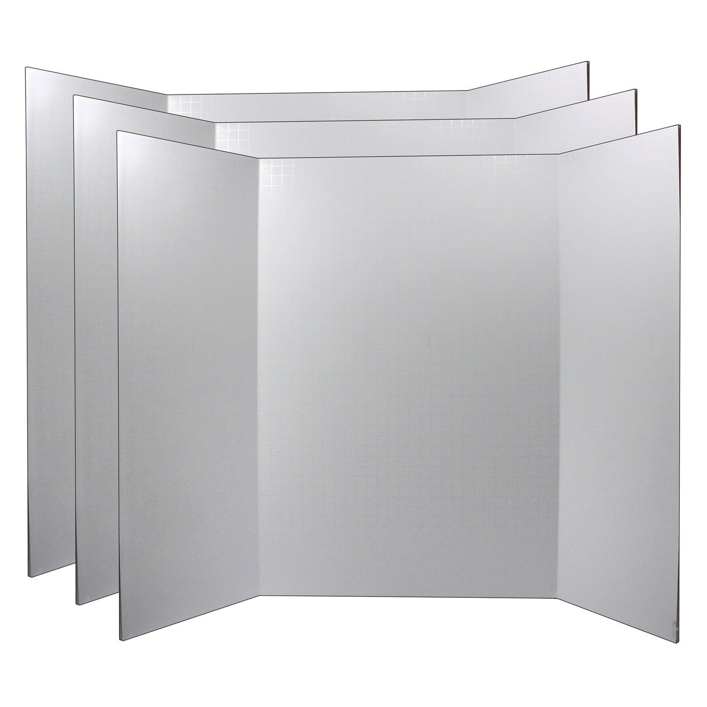 Foam Presentation Board, White, 1/2" Faint Grid 28" x 22", Pack of 3 - Loomini