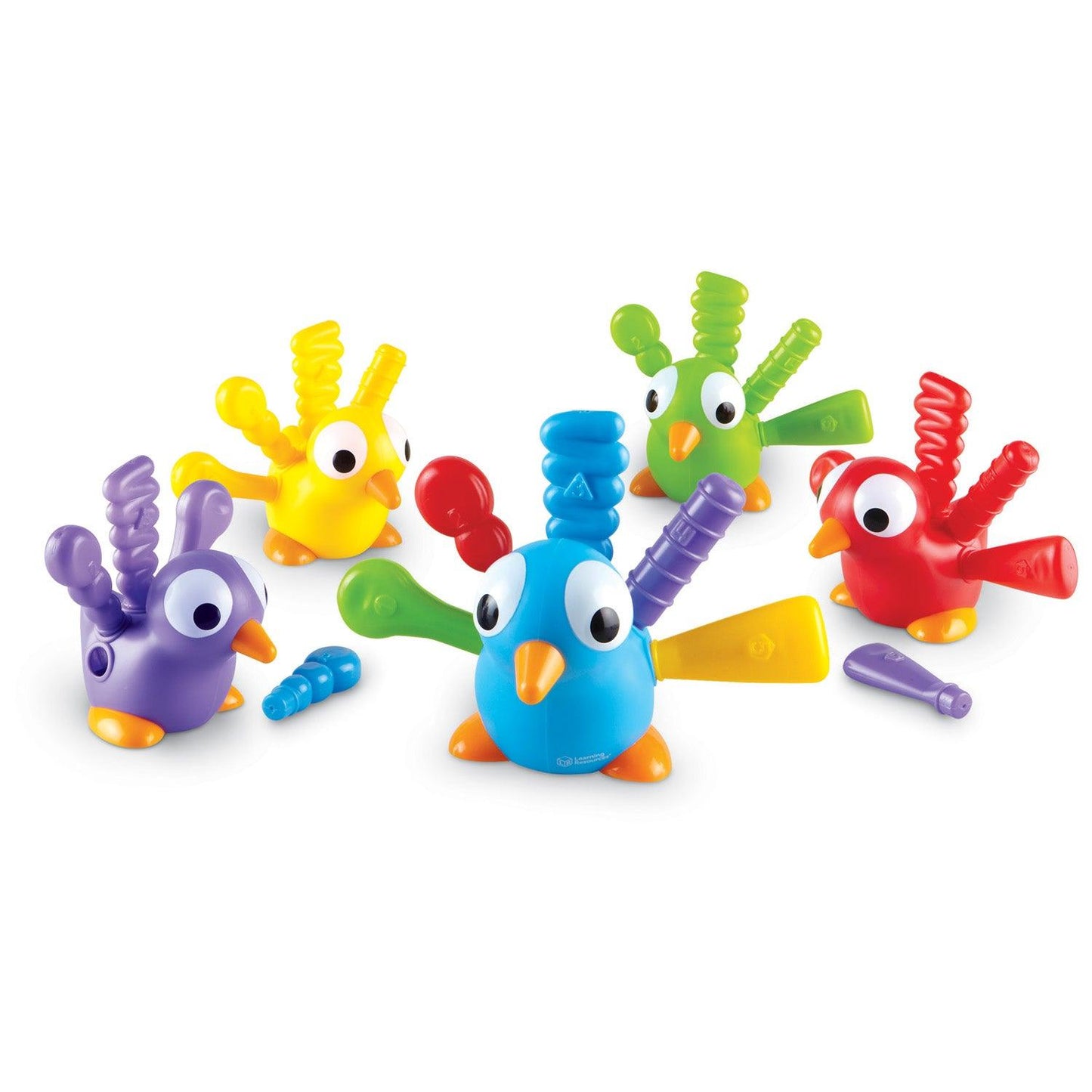 Peacock Pals Fine Motor Toys Set of 5: Sensory Exploration & Early Learning | For Ages 18 Months to 3 Years - Loomini