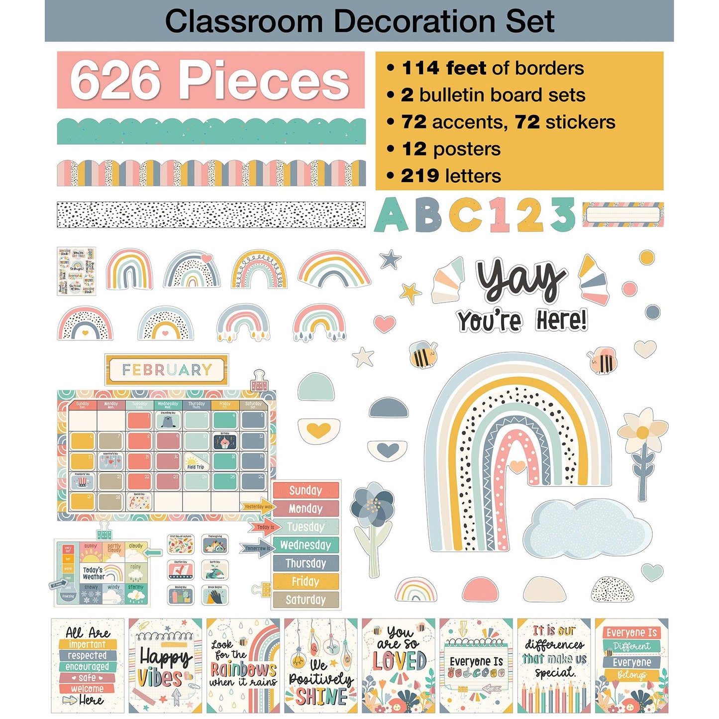 We Belong Classroom Decor Bundle - Loomini