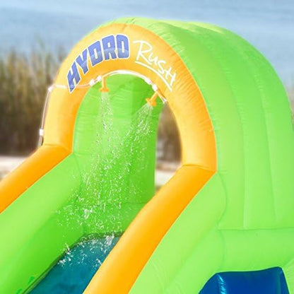 Hydro Rush - 19'X11' Inflatable Water Slide+Blower - Splash Area - Water Cannon - Climbing Wall
