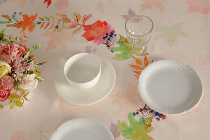 Stain Resistant Mother Day Table Cloth – Mother Day Leaves Table Cover Home