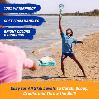 Hydro Lacrosse, Blue, Outdoor Games for Adults & Kids