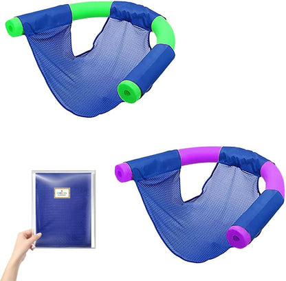 Pool Noodle Floating Mesh Chair for Floating Pool Noodle, Only Swimming Net Lounge Chair Seat, Great for Water Relaxation