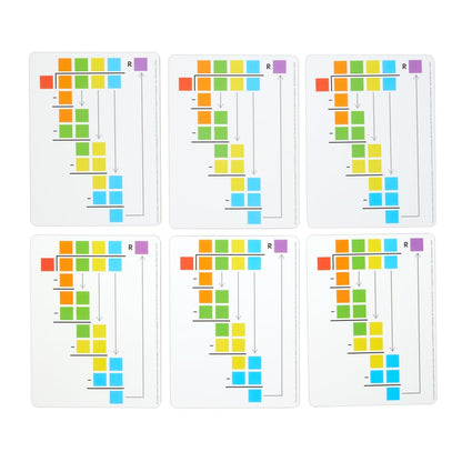 Beginning Long Division Dry-Erase Boards - 6 Boards