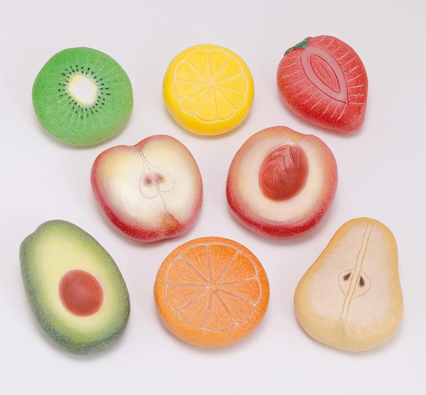 Fruit Sensory Play Stones, Set of 8