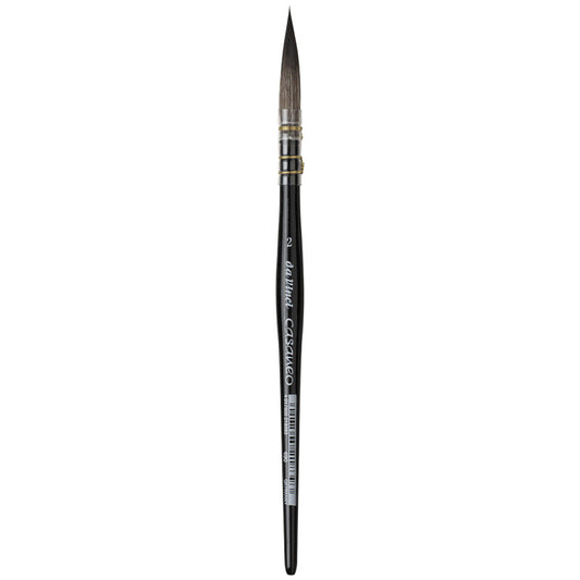 CASANEO Quill Liner, Extra Soft Synthetic, Watercolor, Long Tip, Series 490, Size 2