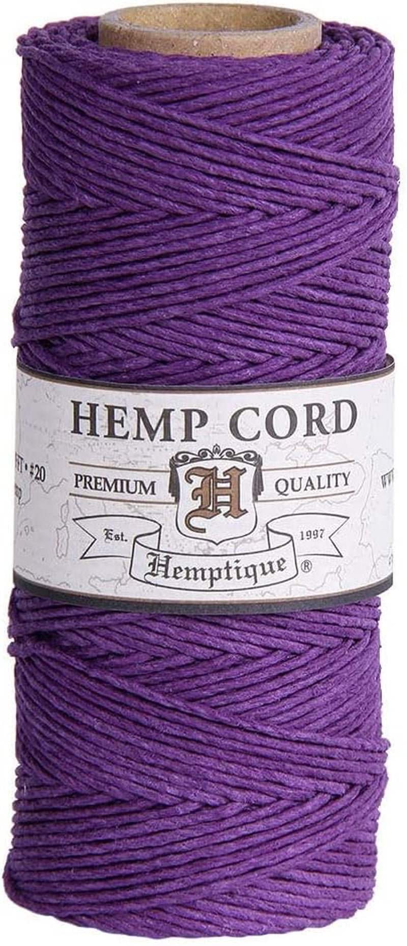 100% Hemp Cord Spool - 62.5 Meter Hemp String - Made with Love - No. 20 ~ 1Mm Cord Thread for Jewelry Making, Macrame, Scrapbooking, DIY, & More - White