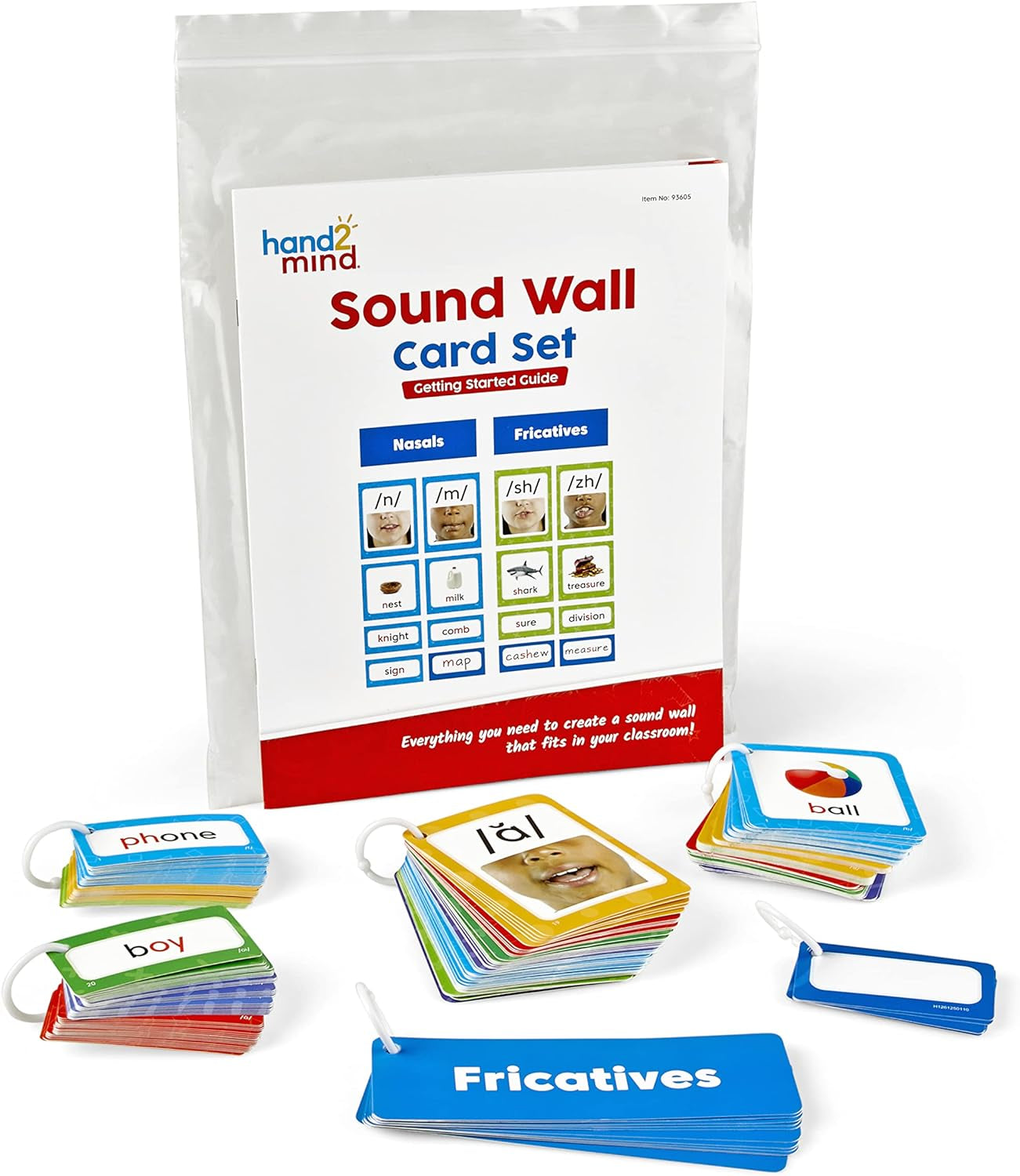 Sound Wall Classroom Phonics Kit, Letter Sounds for Kindergarten, Speech Therapy Materials, Phonemic Awareness, ESL Teaching Materials, Science of Reading Manipulatives (169 Cards)