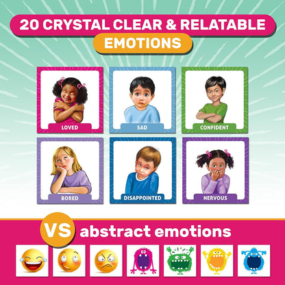 Feelings in Control Flipbook and Exploding Emotions 2 in 1 Emotions and Card Game, to Build Social Emotional Learning and Social Skills, Made by Speech Therapist and Mom