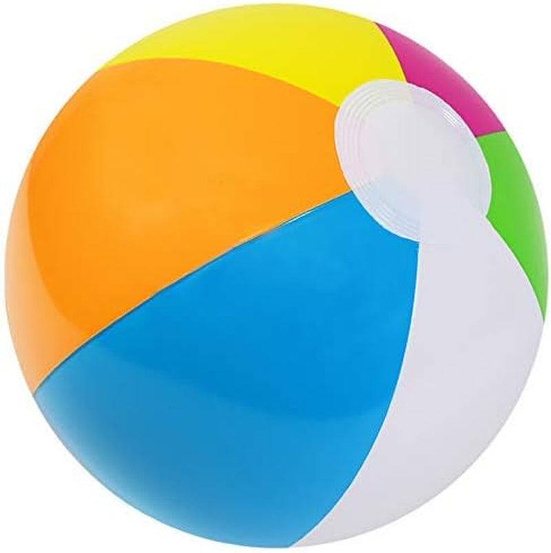 12-Pack Inflatable Beach Balls Bulk for Kids & Adults I Inflatable Pool Party Favors Swimming Pool Toys I Kids Beach Toys for Beach Games