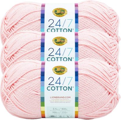 (1 Skein) 24/7 Cotton® Yarn, White