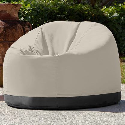 Palmetto Large round Outdoor Bean Bag Club Chair - Flax