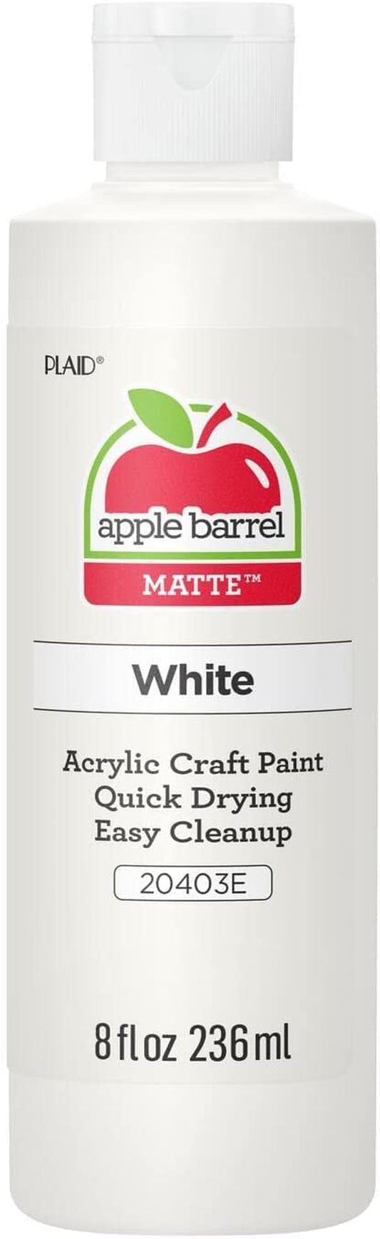Acrylic Paint in Assorted Colors (8 Ounce), 20403 White