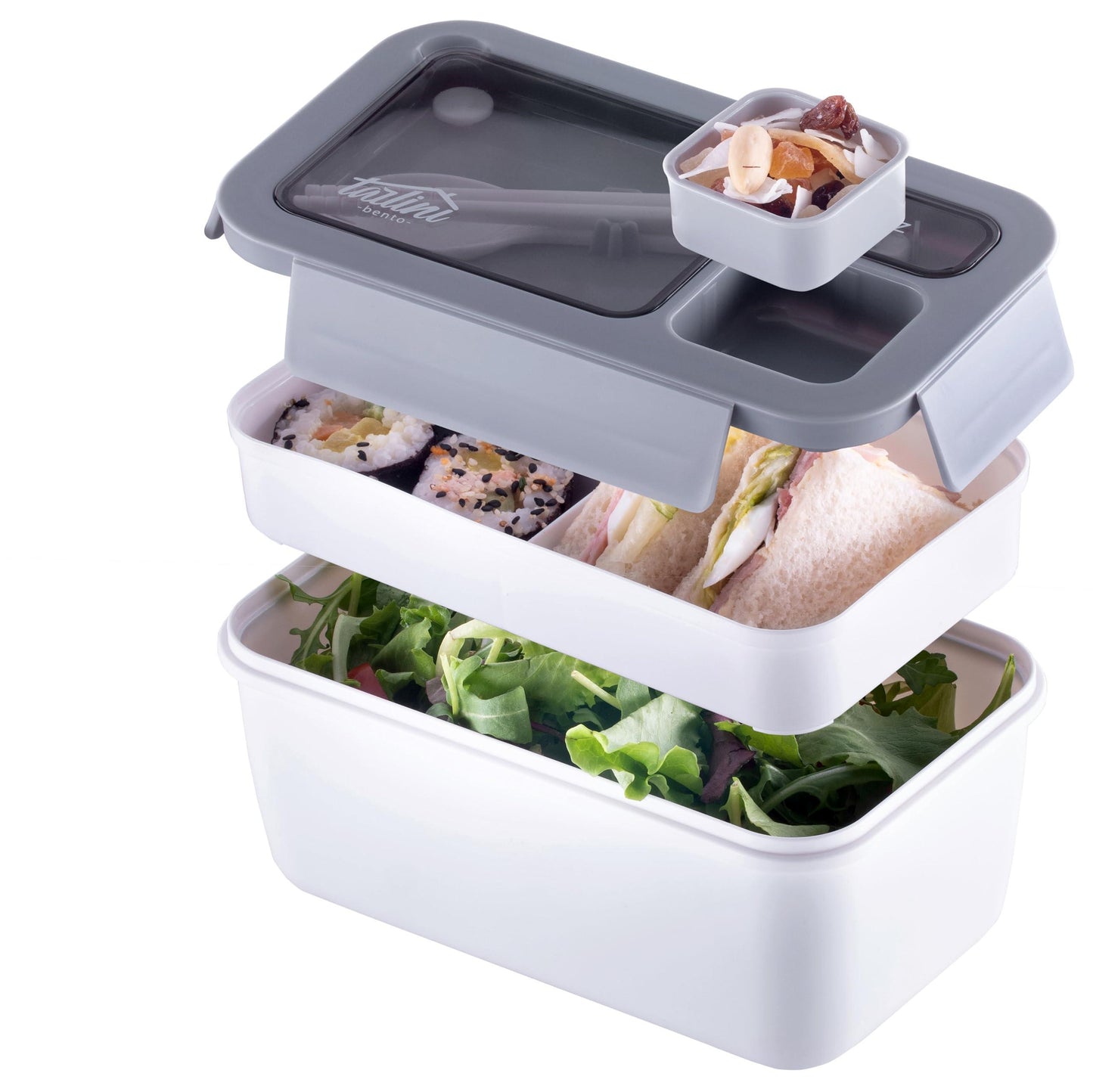 Tarlini  White Bento box   Premium Bento Lunch Box with Compartments for