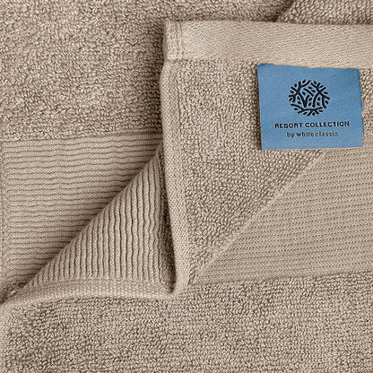 Resort Collection Soft Washcloth Face & Body Towel Set  12x12 Luxury Hotel