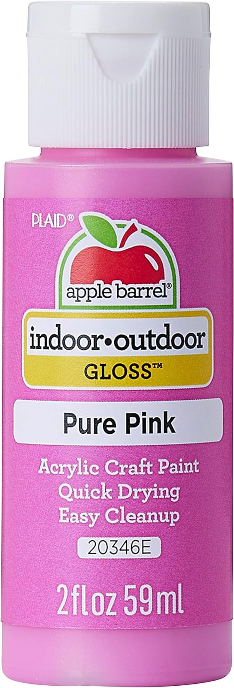 Gloss Acrylic Paint in Assorted Colors (2-Ounce), 20621 White