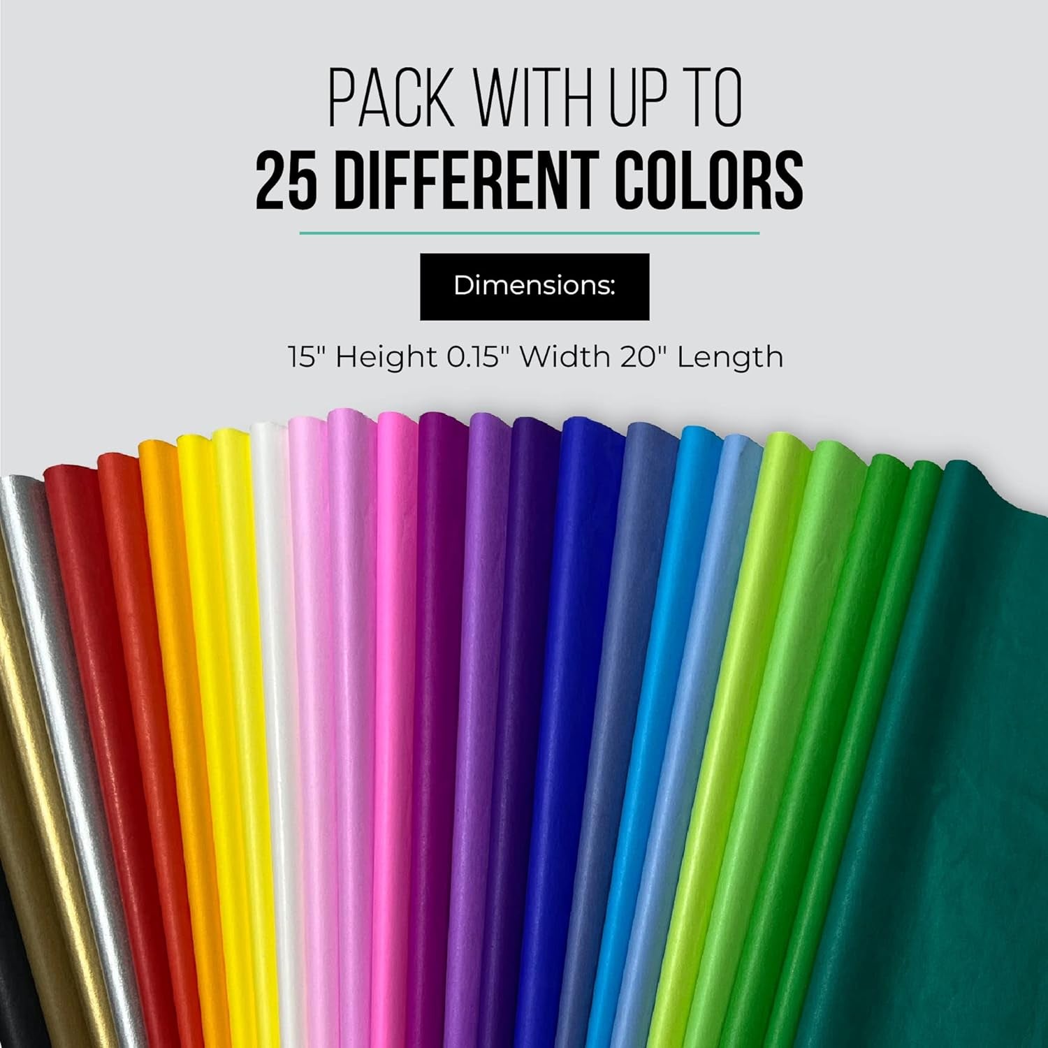 Gift Wrapping Tissue Paper - Gift Tissue Paper for Birthdays, DIY Crafts, & Christmas - 300 Sheets Bulk Tissue Paper for Gift Bags - Lightweight & Easy to Shape - Blue (15 X 20 Inches)