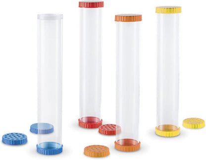 Primary Science Sensory Tubes - Set of 4 Tubes, Ages 2+ Science Toys for Kids, STEM Toys, Fine Motor and Sensory Toys