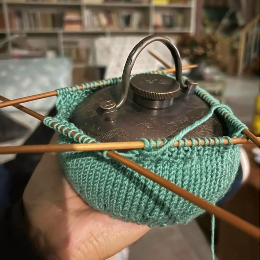 Bamboo Knitting Needles Set Knitting Needle Case Kits for Beginners Wooden Wood