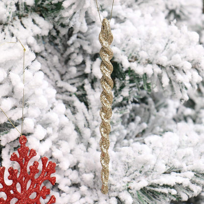 132-Pc Champagne White Christmas Tree Ornament Set - Shatterproof Balls and Hanging Decor for Holiday Tree