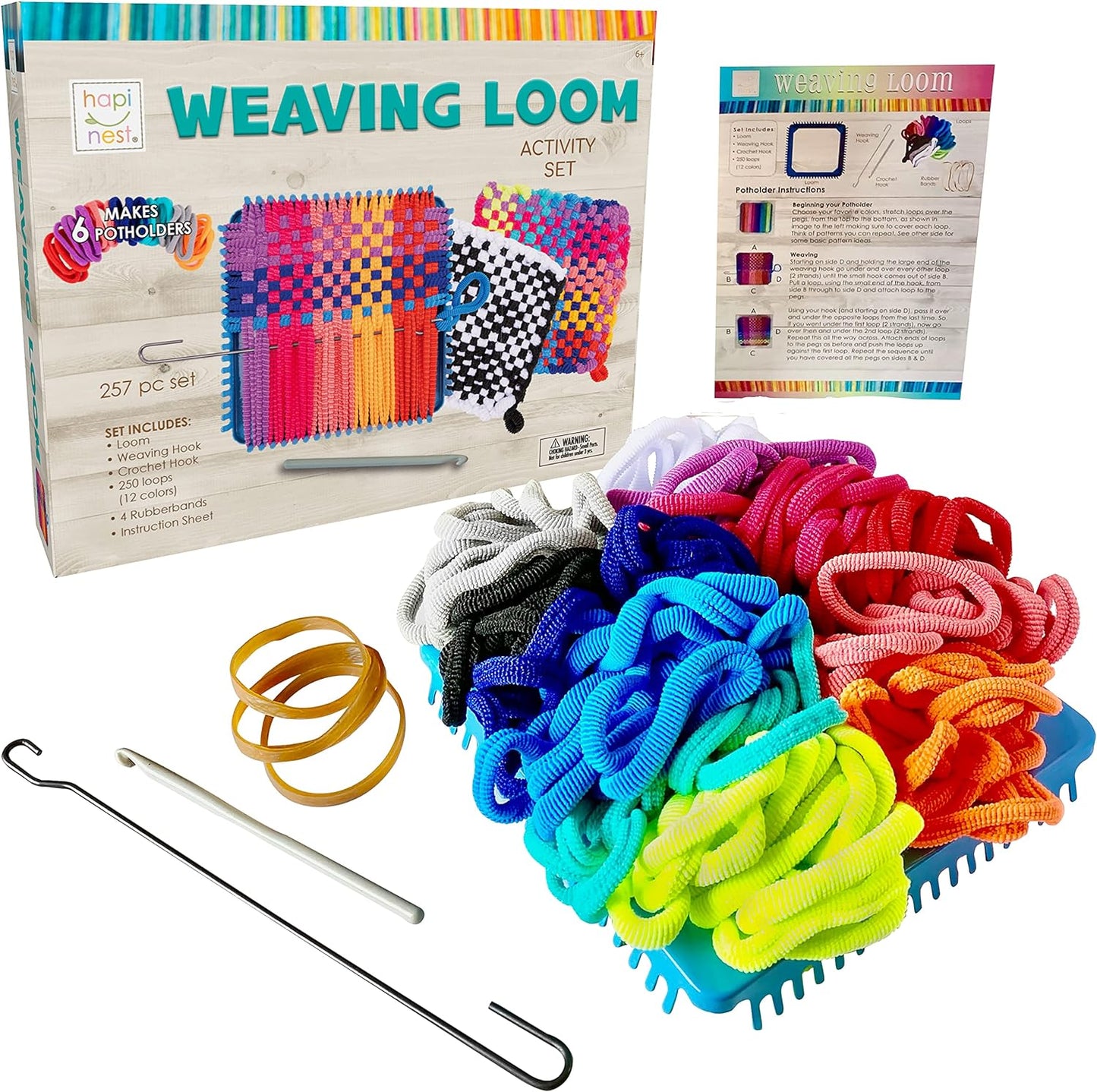 Make Your Own Potholders Weaving Loom Kit Arts and Crafts Kit for Kids Girls and Boys Ages 6 7 8 9 10 11 12 13 Years Old and Up