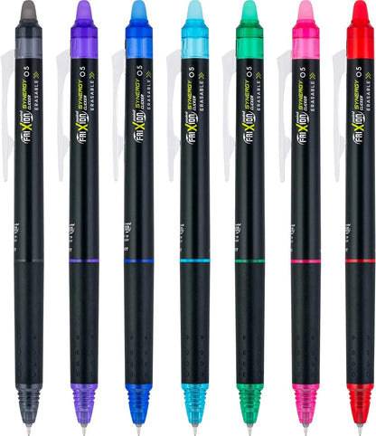 Frixion Synergy Clicker Erasable, Refillable & Retractable Gel Ink Pens, 0.5Mm Extra Fine Point, Black Ink, 5-Pack