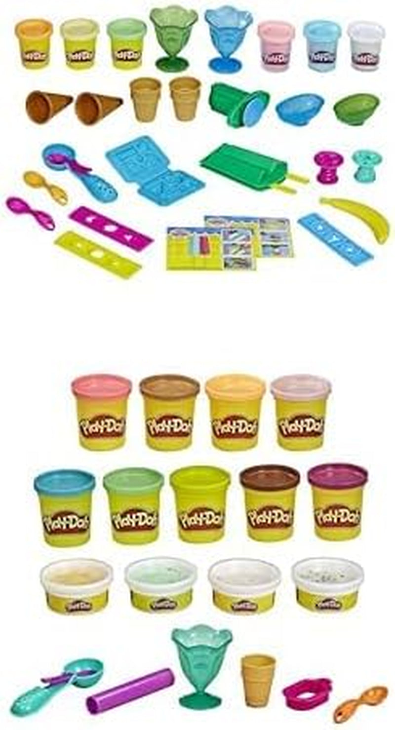 Kitchen Creations Ice Cream Party Play Food Set with 6  Colors, 2-Ounce Cans (Amazon Exclusive)