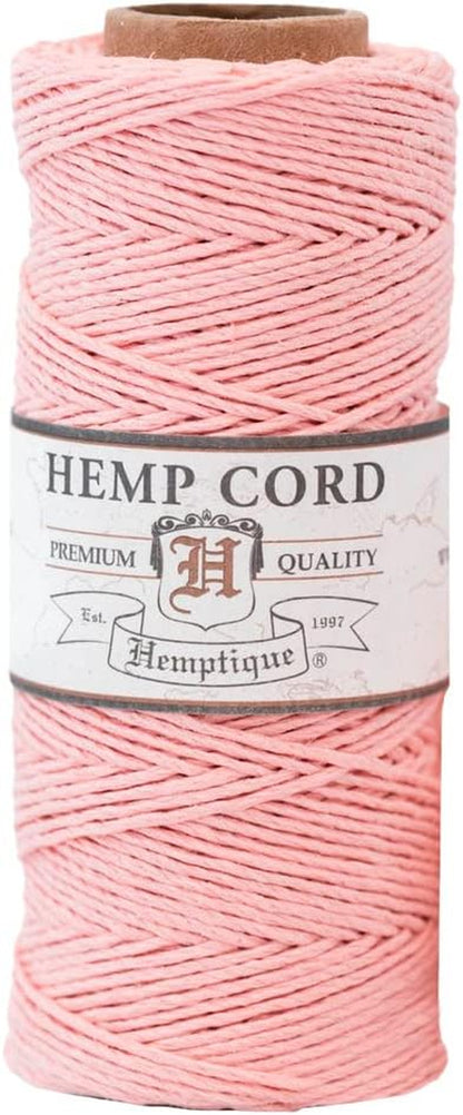 100% Hemp Cord Spool - 62.5 Meter Hemp String - Made with Love - No. 20 ~ 1Mm Cord Thread for Jewelry Making, Macrame, Scrapbooking, DIY, & More - White