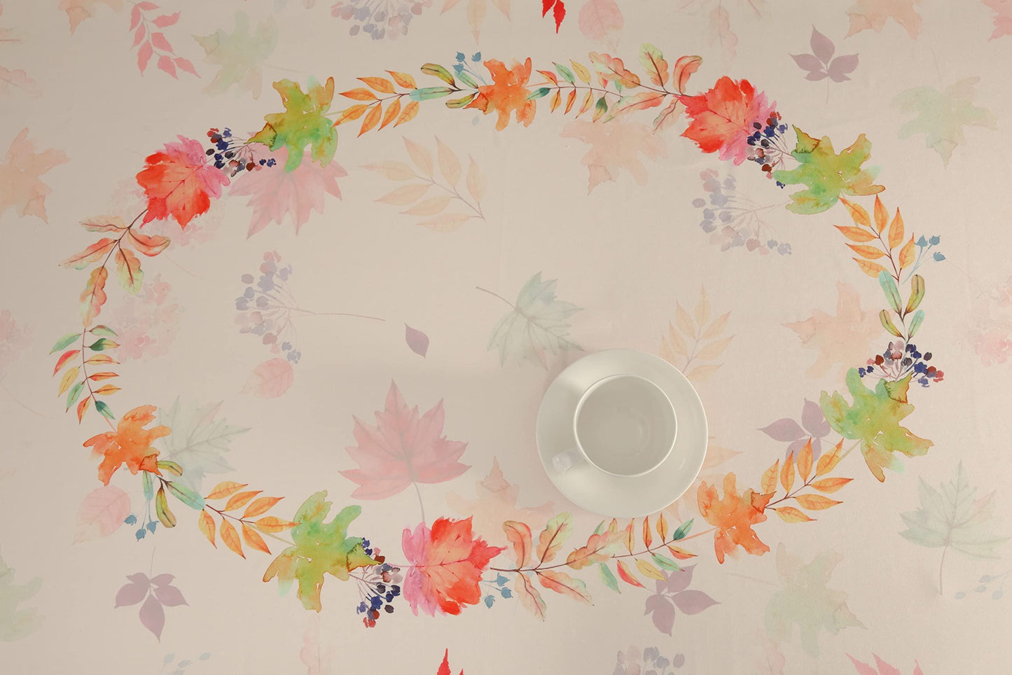 Stain Resistant Mother Day Table Cloth – Mother Day Leaves Table Cover Home