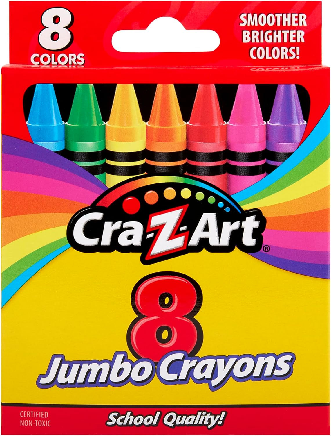 Jumbo Crayons, 8 Assorted Colors, 8/Pack (10203WM48)