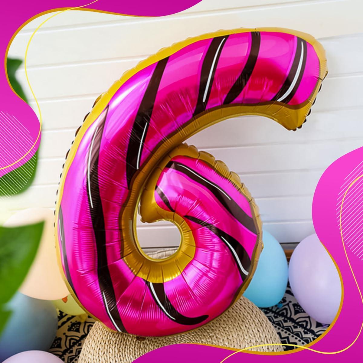 Donut Balloon Numbers   A Must Have for Every Girl's or Boys Birthday Party