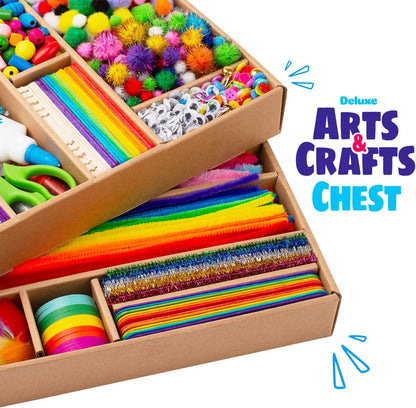 Craft Supplies for Kids - 3000+Pcs in the Ultimate Arts and Crafts Box - This Deluxe Art Supply Kit & Craft Set Is Perfect for Young Artists of Ages 4,5,6,7,8,9,10,11,12