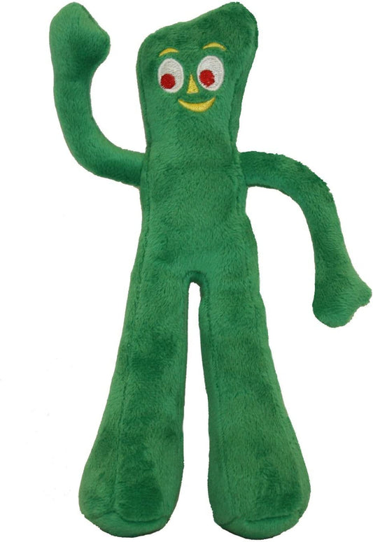 Gumby Plush Filled Dog Toy, Green, 9 Inch (Pack of 1)