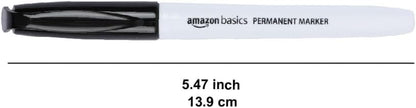 Fine Point Tip Permanent Markers, Black, 12-Pack